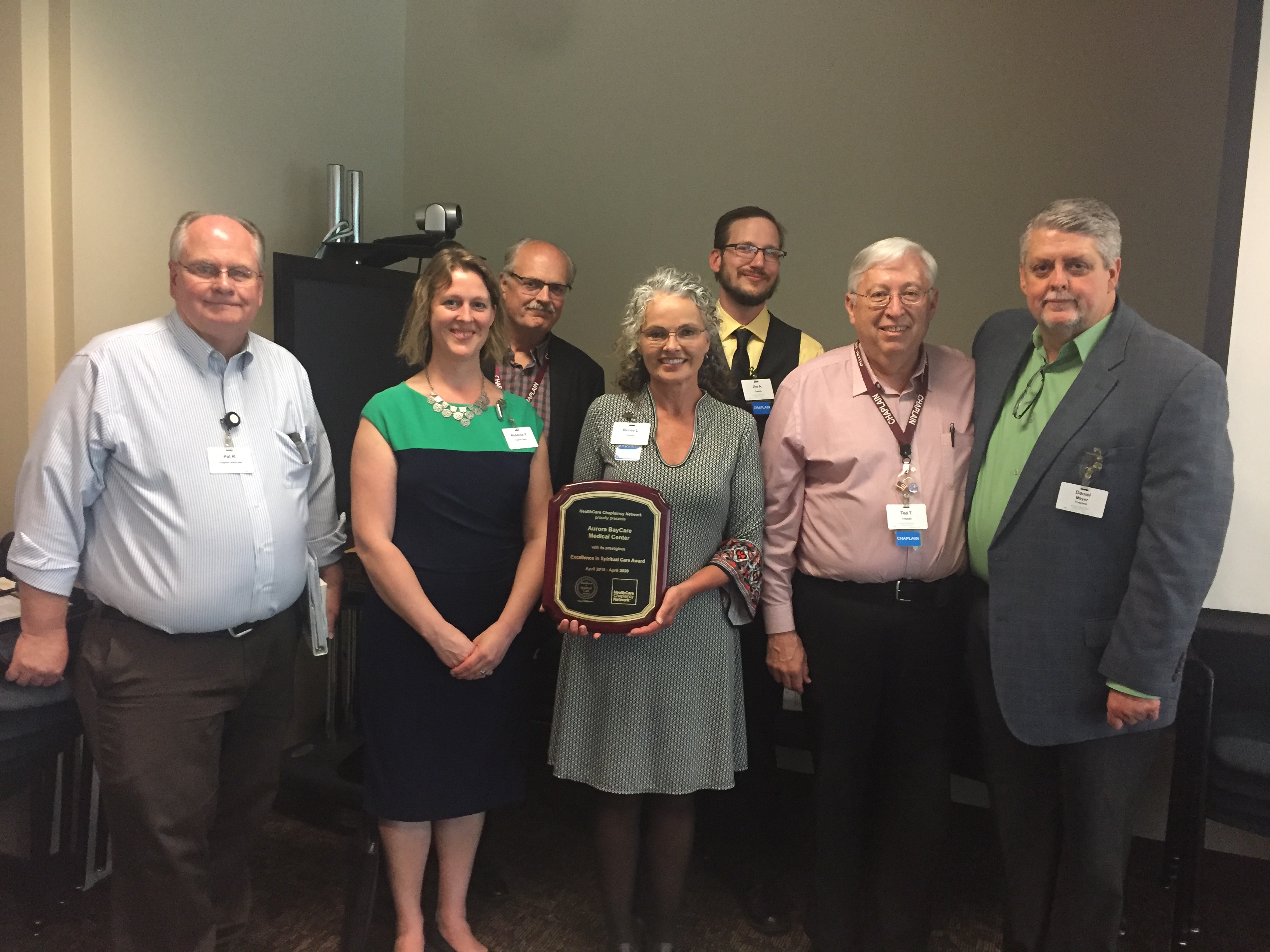 Aurora BayCare Medical Center recognized for leading the way through Pastoral Care 