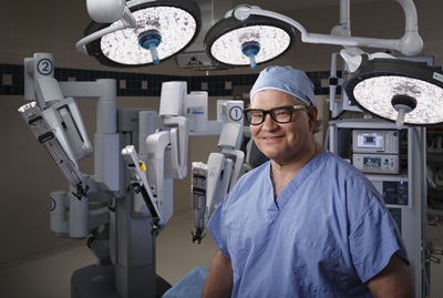 Physician with robotic surgical system