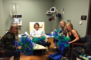 Lois and family post surgery